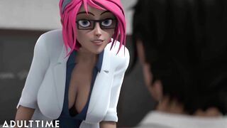 ADULT TIME Hentai Sex Professor Jerks off and Fucks a Student to Prove a Point