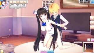 3D Hentaigame - Licking Hestia Pussy and Fuck her from behind