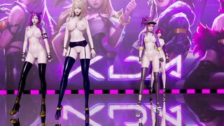[MMD] LAYSHA - Chocolate Cream NudeVers. Ahri Akali Kaisa Evelynn KDA 3D Erotic Dance 4K UHD 60FPS