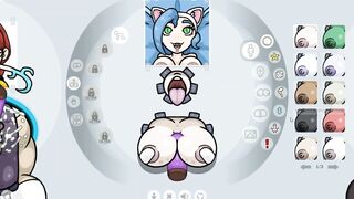 Fapwall [weird Hentai Game] Felicia from Darkstalker Takes 3 Dicks for 1 Pussy