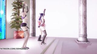 [MMD] TWICE - Feel Special Strip Vers Ino Sakura Hinata 3D Erotic Dance Naruto HentaiAdded