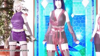 [MMD] TWICE - Feel Special Strip Vers Ino Sakura Hinata 3D Erotic Dance Naruto HentaiAdded