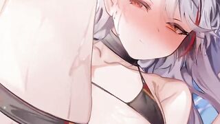 【R18-Live 2D】Azur Lane 碧藍航線 欧根亲王-eugen Sex Animation