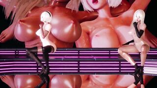 [MMD] LAYSHA - Chocolate Cream Nude Vers. 2B A2 NierAutomata 3D Erotic Dance
