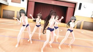 【MMD】I love Kiss Me at the gym【R-18】