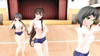 【MMD】I love Kiss Me at the gym【R-18】