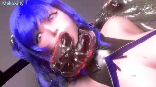 Busty Asian Racing Model's Tied Up DP BDSM - Extreme Monster Cock Fuck