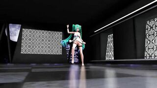 【MMD】Miku (Lingerie Dress) - Gokuraku Pure Land【1080p 60fps】【R-18】