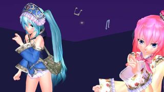 【MMD】Lonely tropical fish [Tda-style Miku Luka]【R-18】