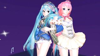 【MMD】Lonely tropical fish [Tda-style Miku Luka]【R-18】
