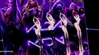 [MMD] Stellar - Marionette Kpop Striptease Dance Ahri Akali Kaisa Evelynn Seraphine KDA Popstar