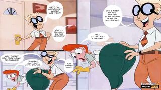 Mom's Laboratory - Dexter's Dp threesome with his Stepmom Parody - Husband Caught wife Cheating