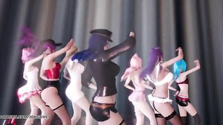 [MMD] Brown Eyed Girls - Abracadabra Hot Kpop Dance Ahri Akali Kaisa Lux Jinx Caitlyn 4K 60FPS