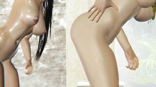 DOA Kasumi, Tina, Momiji, Mai Shiranui Sexy Nude Dance (NO SEX) 3D Hentai