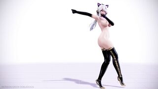 【MMD R-18 SEX DANCE】HAKU HOT BLACK SUIT DELICIOUS TASTY ASS DANCING HOT PLAY [BY] Orion DobleDosis