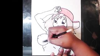 Drawing pokemon character
