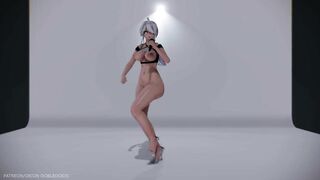 【MMD R-18 SEX DANCE】HAKU HOT CASUAL DRESS SWEET ASS TASTY INTENSE SPICA [BY] Orion DobleDosis