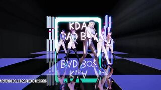 [MMD] RedVelvet - Bad Boy Hot Naked Dance Ahri Akali Evelynn Kaisa League of Legends KDA