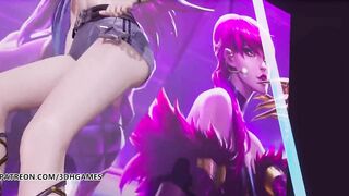 [MMD] Black Pink - How You Like That Hot Naked Dance Ahri Akali Evelynn Kaisa League of Legends KDA