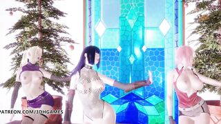 [MMD] TWICE-Feel Special Hot Dance Hinata Sakura Ino Yamanaka Naruto Hentai