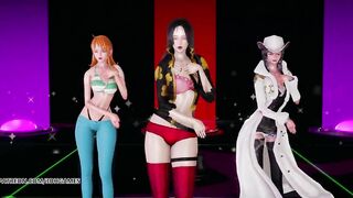 [MMD] Girl's Day - Expectation Hot Striptease Boa Hancock Nami Nico Robin One Piece