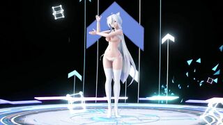 【MMD R-18 SEX DANCE】HAKU CAT HOT LINGERIE PERFECT TASTY MARINE DREAMIN [BY] Orion DobleDosis