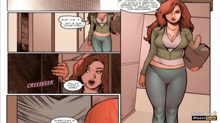 Spiderman Caught Gwen Stacy Fucking Mary Jane with Huge Strapon Dildo - Cartoon XXX Parody