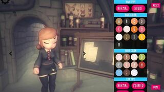 Poke Abby GamePlay choice of clothes and hairstyles for Abby