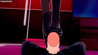 Hentai POV Feet Mari Makinami Illustrious Evangelion