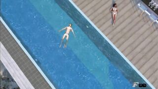 Sims 4 - Lux Pool Play Sex - animated teaser - F84