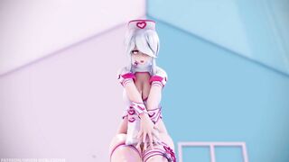 【MMD R-18 SEX DANCE】HAKU HOT NURSE DELICIOUS PERFECT BUTTOCKS DREAMIN OF YOU [BY] Orion DobleDosis