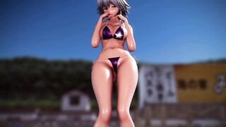 Touhou MMD R-18 Sakuya's temptation can't be resisted Paparabu appeal dance 3d hentai nsfw ntr