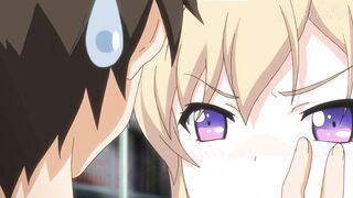 Anime Hentai Eroge Horny Blonde Maid Gives a Sloppy Blowjob and Let You Cum Between her Tits