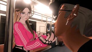 Girl Rides More Than Just A Train On Her Way Home | Vrchat