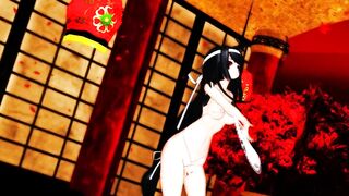 【MMD】Fuso-sister seems to dance paradise Jodo in front of the Admiral【R-18】