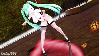 HENTAI THICC MIKU NUDE DANCE BASS KNIGHT MMD EMERALD HAIR COLOR EDIT SMIXIX ❤️