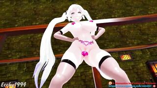 HENTAI THICC MIKU NUDE DANCE BASS KNIGHT MMD EMERALD HAIR COLOR EDIT SMIXIX ❤️