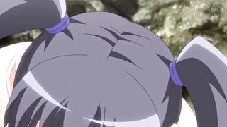 Anime Hentai Hiding to Fuck a Sexy Teen in a Public Bath