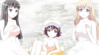 Anime Hentai Hiding to Fuck a Sexy Teen in a Public Bath