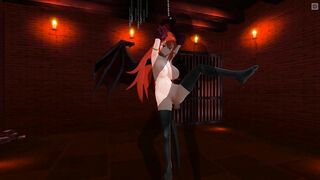 3D HENTAI BDSM Tied up succubus wants to get your cum