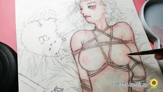 Drawing Hentai - Tied Up