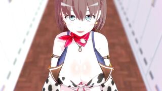 mmd r18 Tawawa MMD Ai chan shows off her cowgirl costume Trolls song 3d hentai nsfw ntr