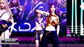 [MMD] GFRIEND - Glass Bead Sexy Kpop Dance Ahri Akali Kaisa Seraphine Gwen KDA League of Legends