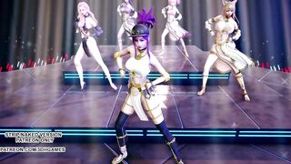 [MMD] Wisin & Yandel - Follow The Leader Sexy Hoy Dance Ahri Akali Kaisa Seraphine Lux KDA