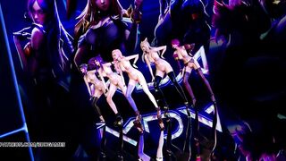 [MMD] BlackPink - PlayingWithFire Nude Kpop Dance Ahri Akali Kaisa Evelynn Seraphine KDA