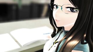 Beautiful Glasses Beauty Jerks You Off In Lessions - SUB ASMR 3D
