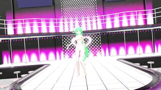 HENTAI KIYOHIME FATE SERIES BERSERKER NUDE DANCE MMD 3D PONYTAIL LONG GREEN HAIR COLOR EDIT SMIXIX