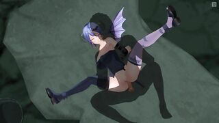 3D HENTAI Succubus has big breasts shaking while being fucked