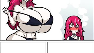 Breast expansion spell - hentai comic