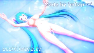 Imbapovi - Miku Uses Huge Water Breasts for a Good Cause
